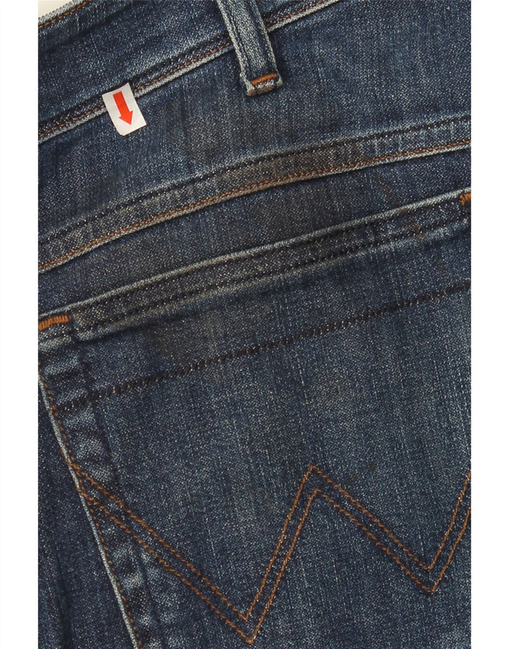 WRANGLER Mens Straight Jeans W34 L32 Blue Cotton
