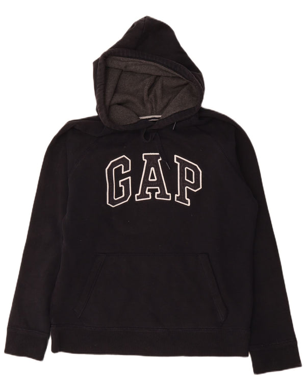 Gap Mens Graphic Hoodie Jumper Medium Black Cotton