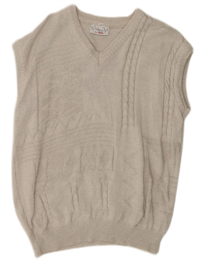 HAJO Mens Vest Tank Top IT 50/52 Medium Grey