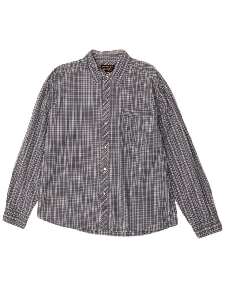 Ανδρικό πουκάμισο Wrangler 2XL Blue Check Cotton
