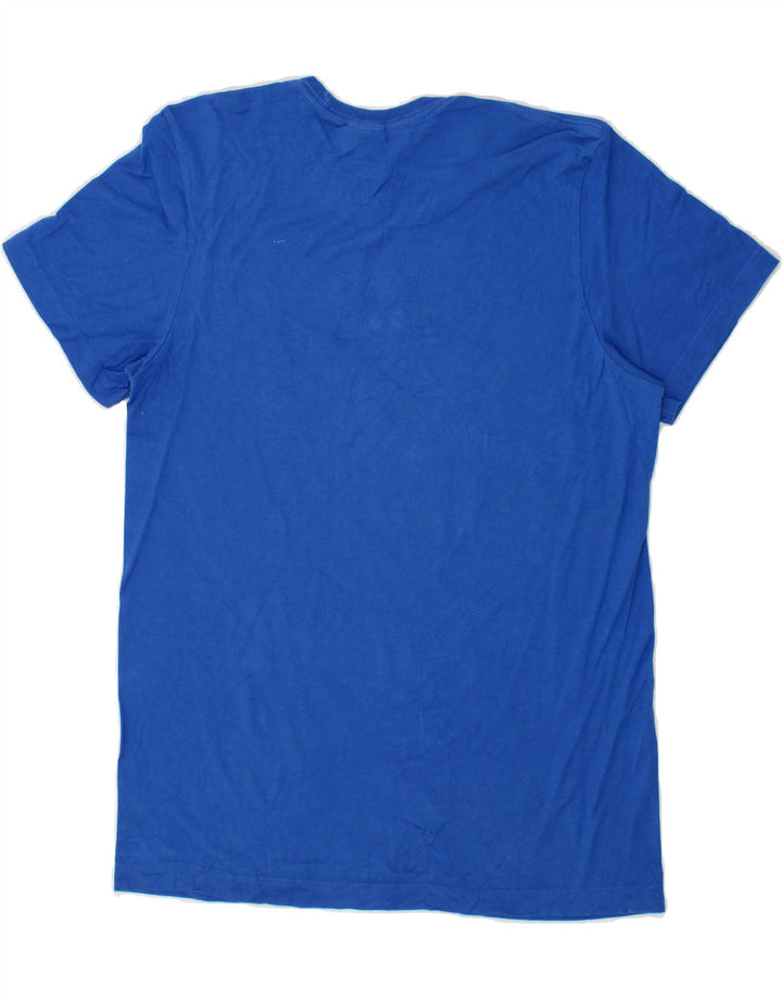 ADIDAS Mens Graphic T-Shirt Top Small Blue Cotton Vintage Adidas and Second-Hand Adidas from Messina Hembry 