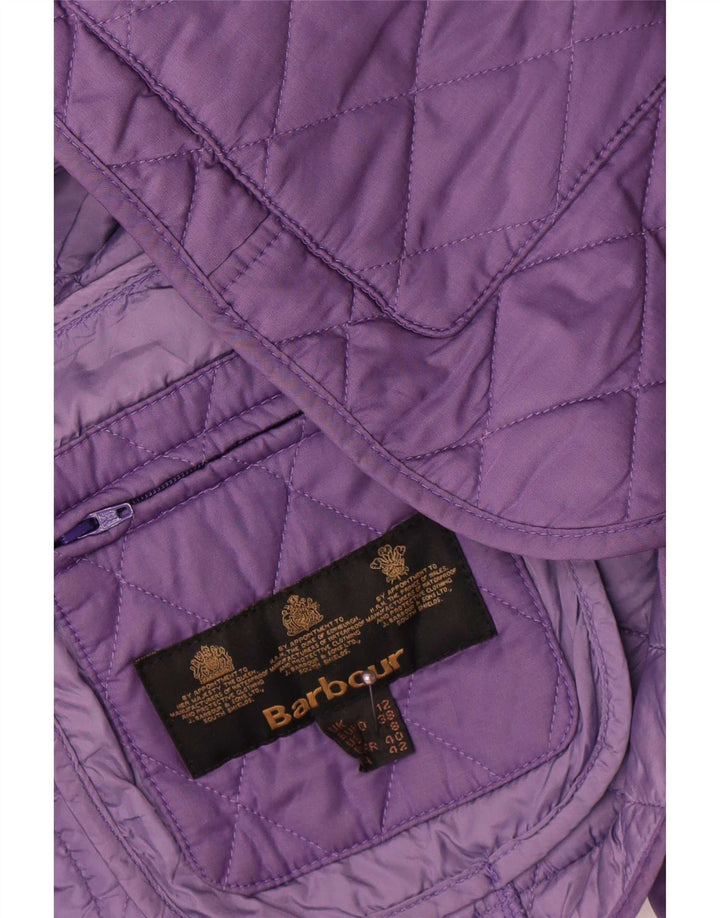 Γυναικείο καπιτονέ μπουφάν Barbour UK 12 Medium Purple Polyester