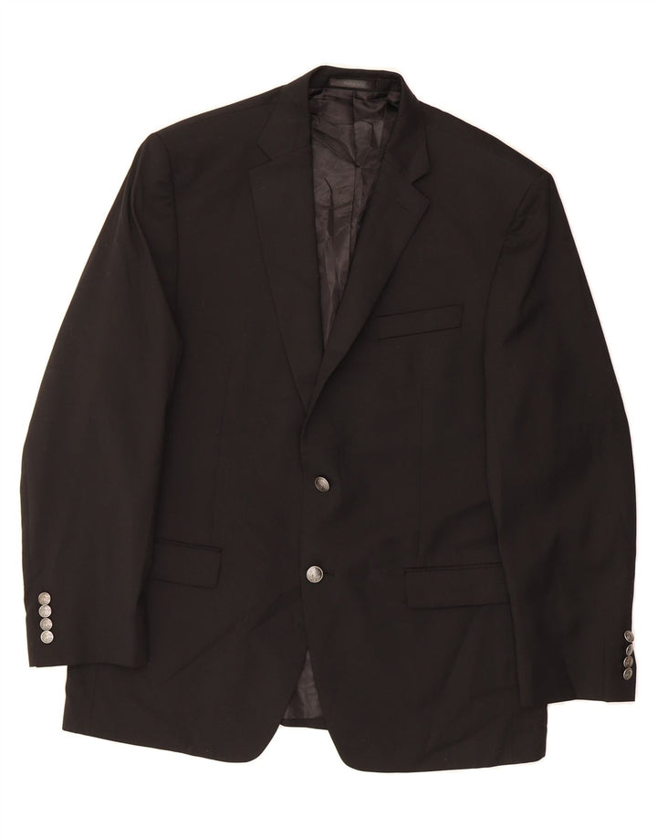 MICHAEL KORS Mens 2 Button Blazer Jacket UK 42 XL Black Wool Vintage Michael Kors and Second-Hand Michael Kors from Messina Hembry 