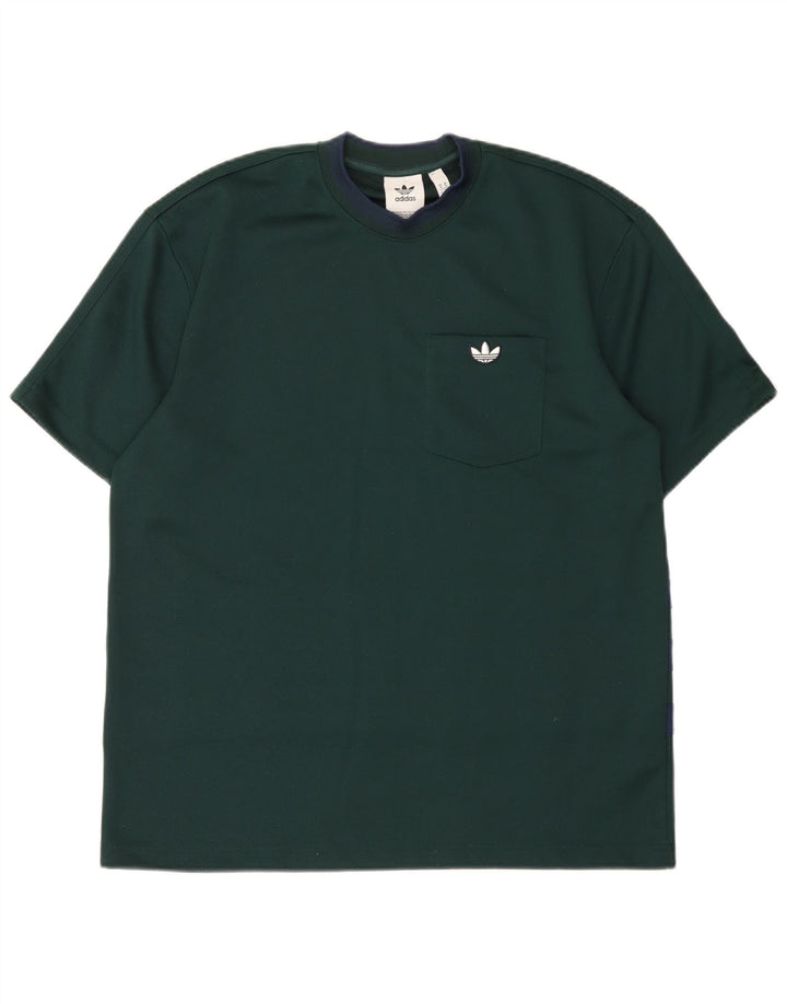 Ανδρικό T-Shirt Adidas Top Μεσαίο Πράσινο Πολυεστέρας