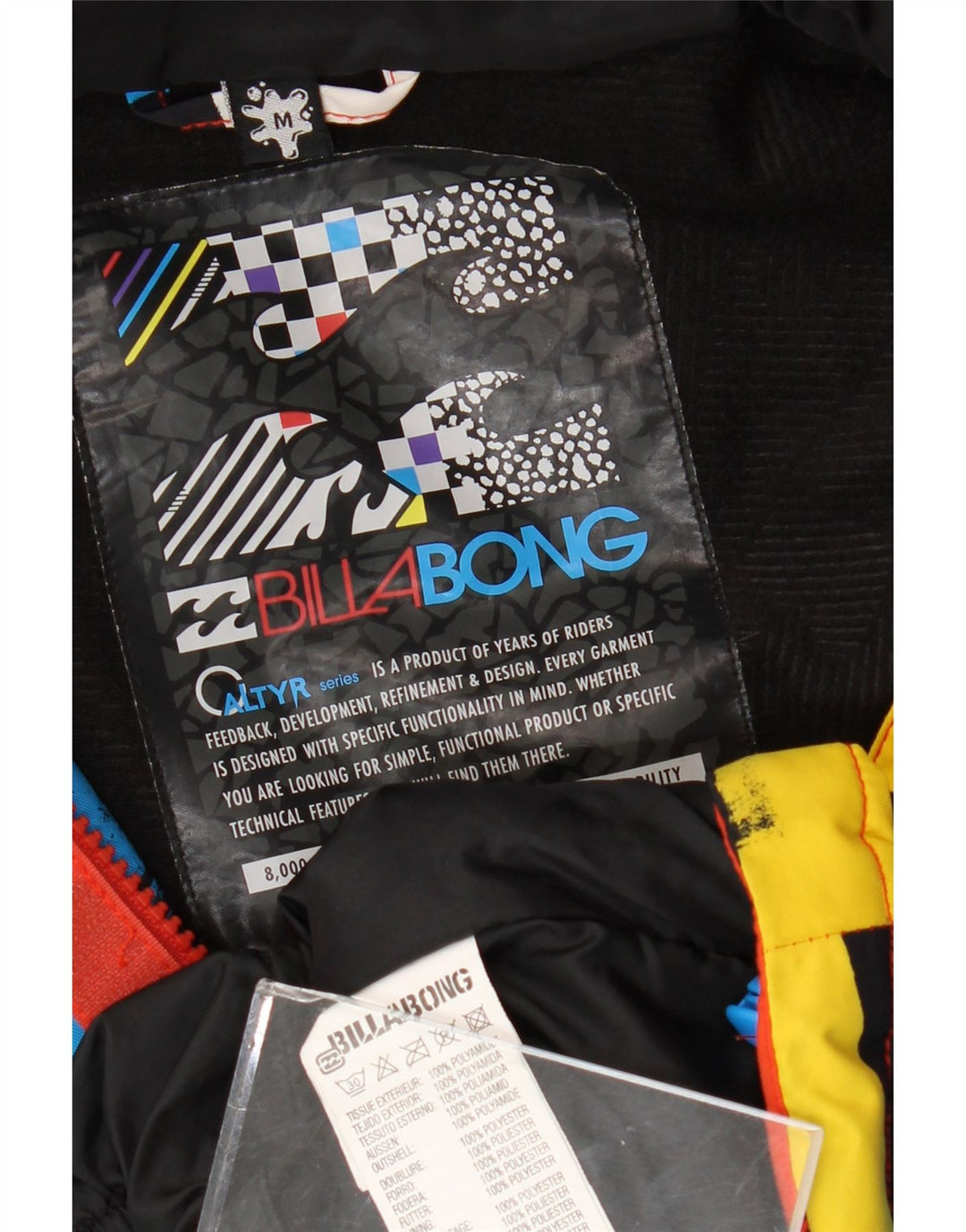 Ανδρικό τζάκετ με κουκούλα Billabong UK 38 μεσαίο πολύχρωμο ριγέ