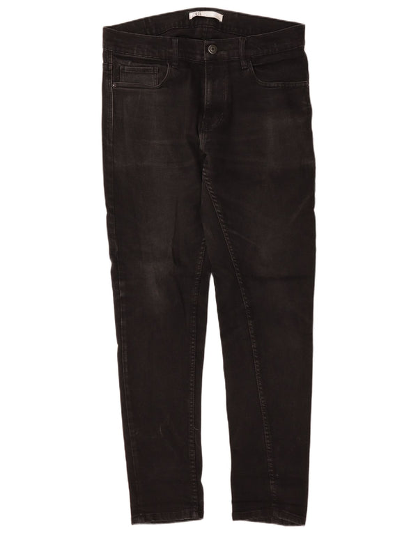 Zara Ανδρικό Slim Jeans EU 44 Large W34 L31 Μαύρο βαμβακερό