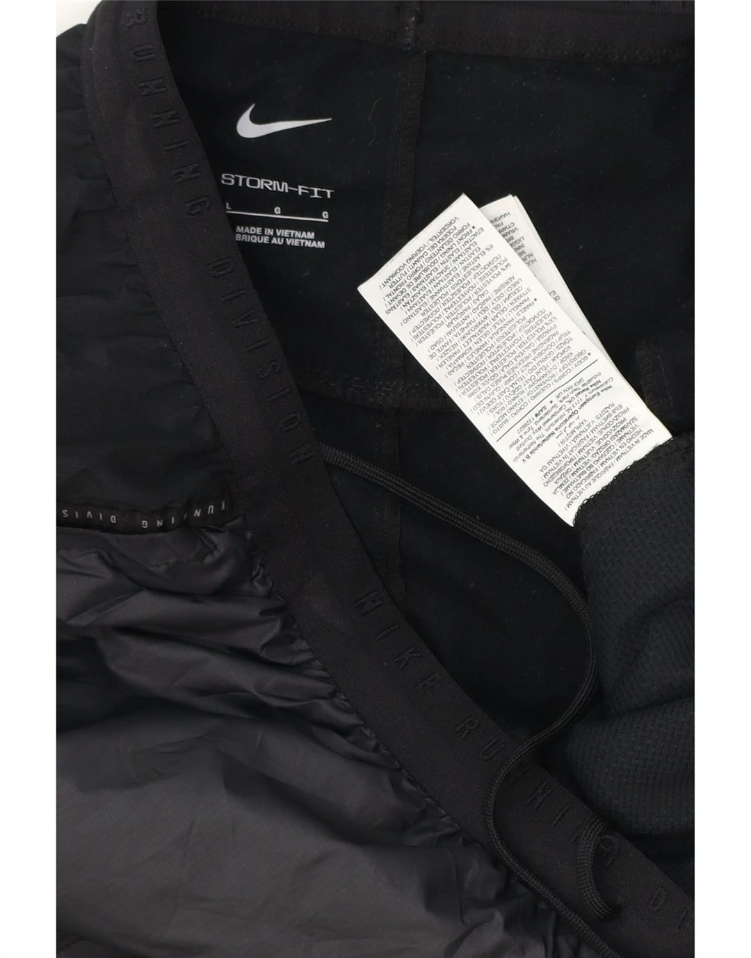 Ανδρικές φόρμες NIKE Storm-Fit Παντελόνια με μεγάλο μαύρο χρώμα πολυεστέρα