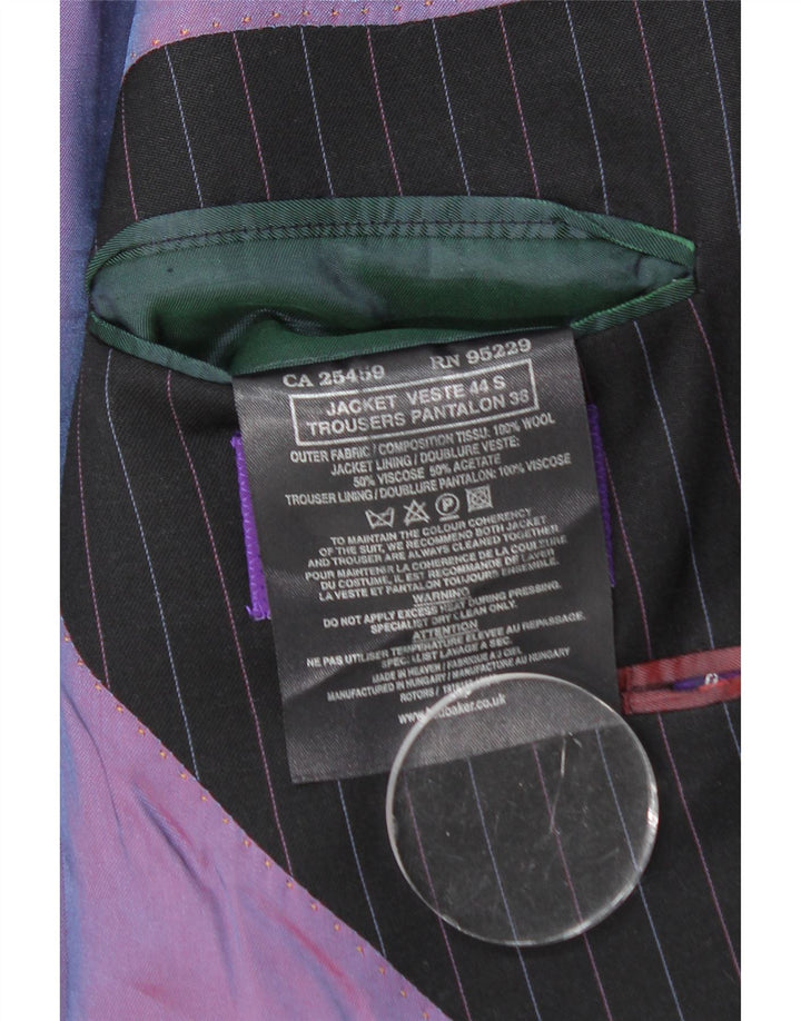 TED BAKER Ανδρικό σακάκι με 2 κουμπιά σακάκι UK 44 2XL Μαύρο μαλλί