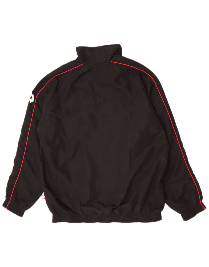 Ανδρική φόρμα Lotto Top Jacket XL Μαύρο Πολυεστερικό Sports