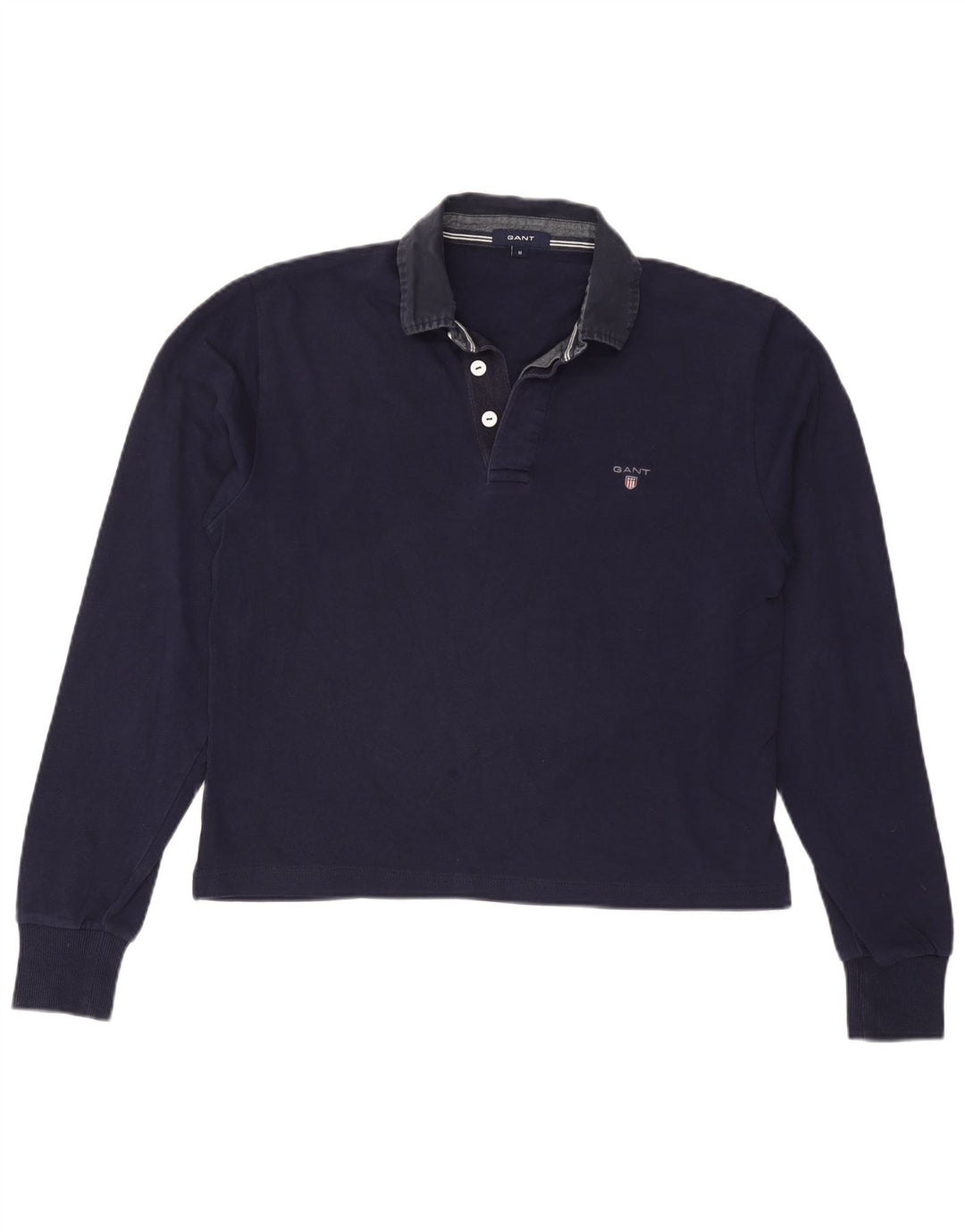 Γυναικείο μακρυμάνικο μπλουζάκι πόλο GANT UK 14 Medium Navy Blue