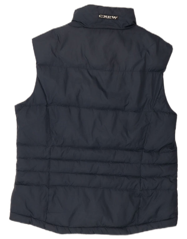 Crew Clothing Womens Padded Gilet UK 12 Medium Navy Blue Nylon