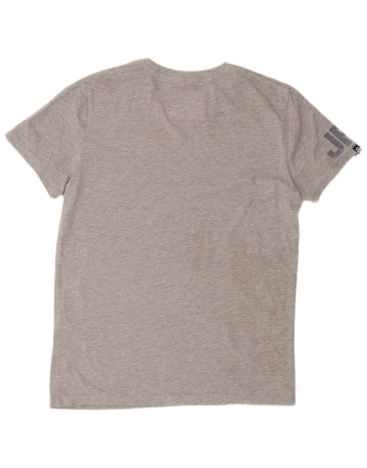 Ανδρικό γραφικό μπλουζάκι SUPERDRY Top Medium Grey Polyester