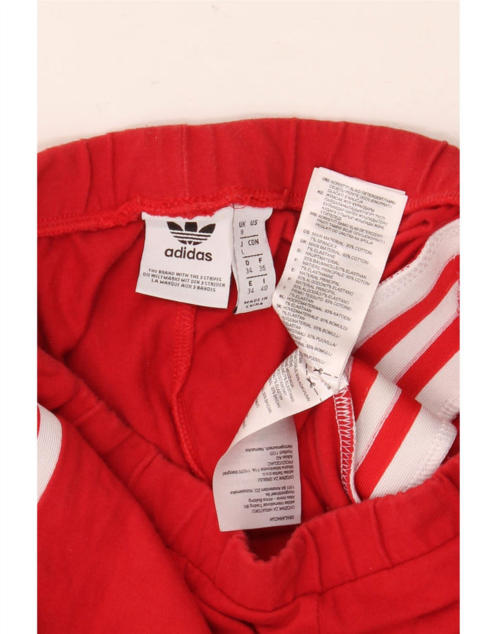 Adidas Γυναικείο Γραφικό Κολάν UK 8 Μικρό κόκκινο βαμβακερό