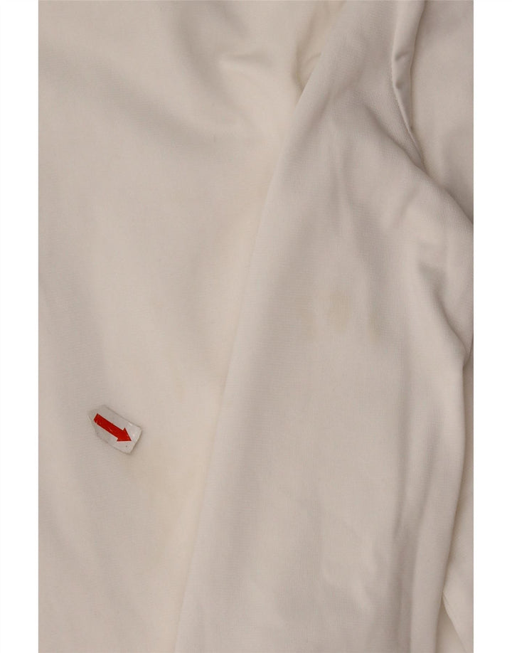 Champion Γυναικεία αθλητική φόρμα γραφικών Top Jacket UK 10 Small White Polyester