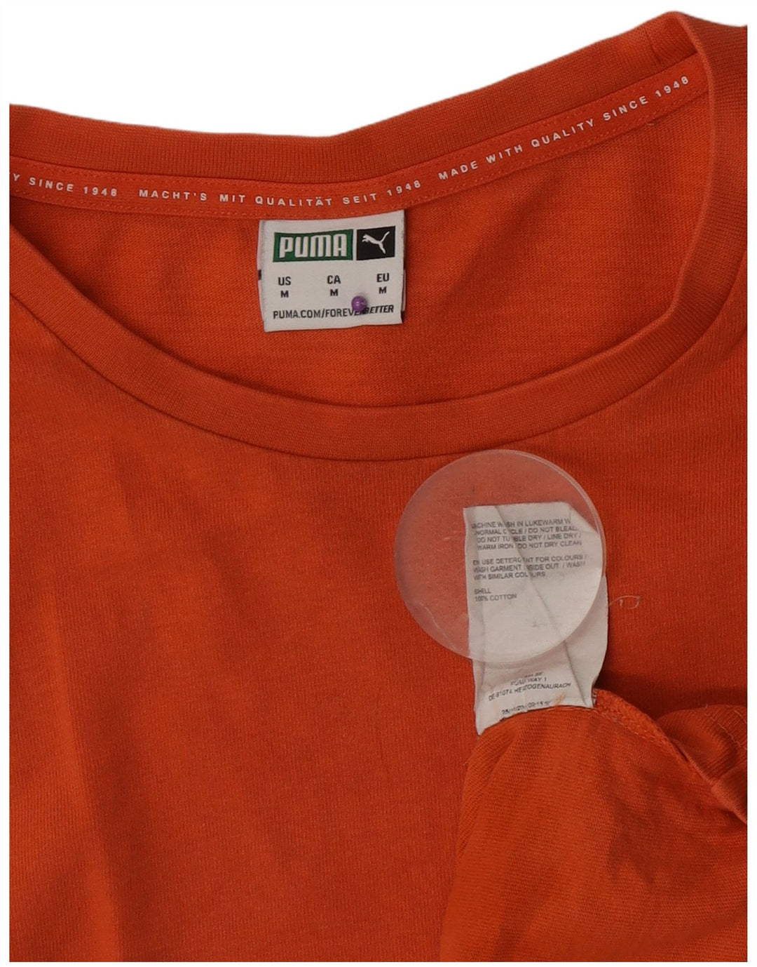 Ανδρικό T-Shirt Puma Τοπ μεσαίου πορτοκαλί βαμβακερό