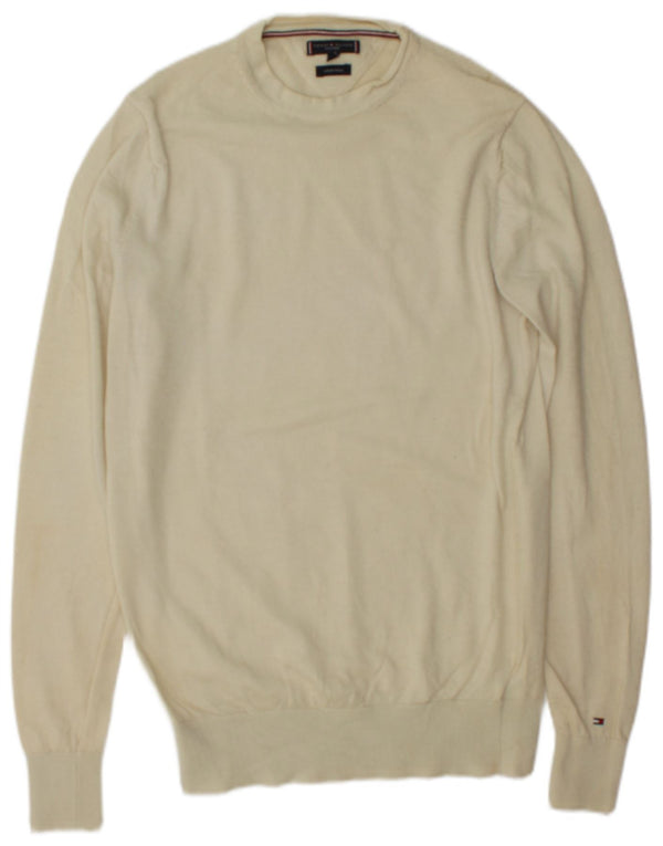 Ανδρικό πουλόβερ Tommy Hilfiger Tailored Crew Neck Jumper από μεσαίο μάλλινο