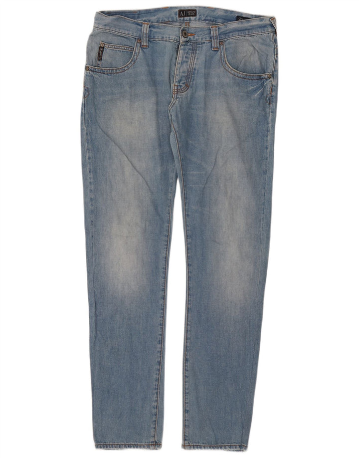 Armani Γυναικείο Slim Jeans W34 L33 Μπλε βαμβακερό