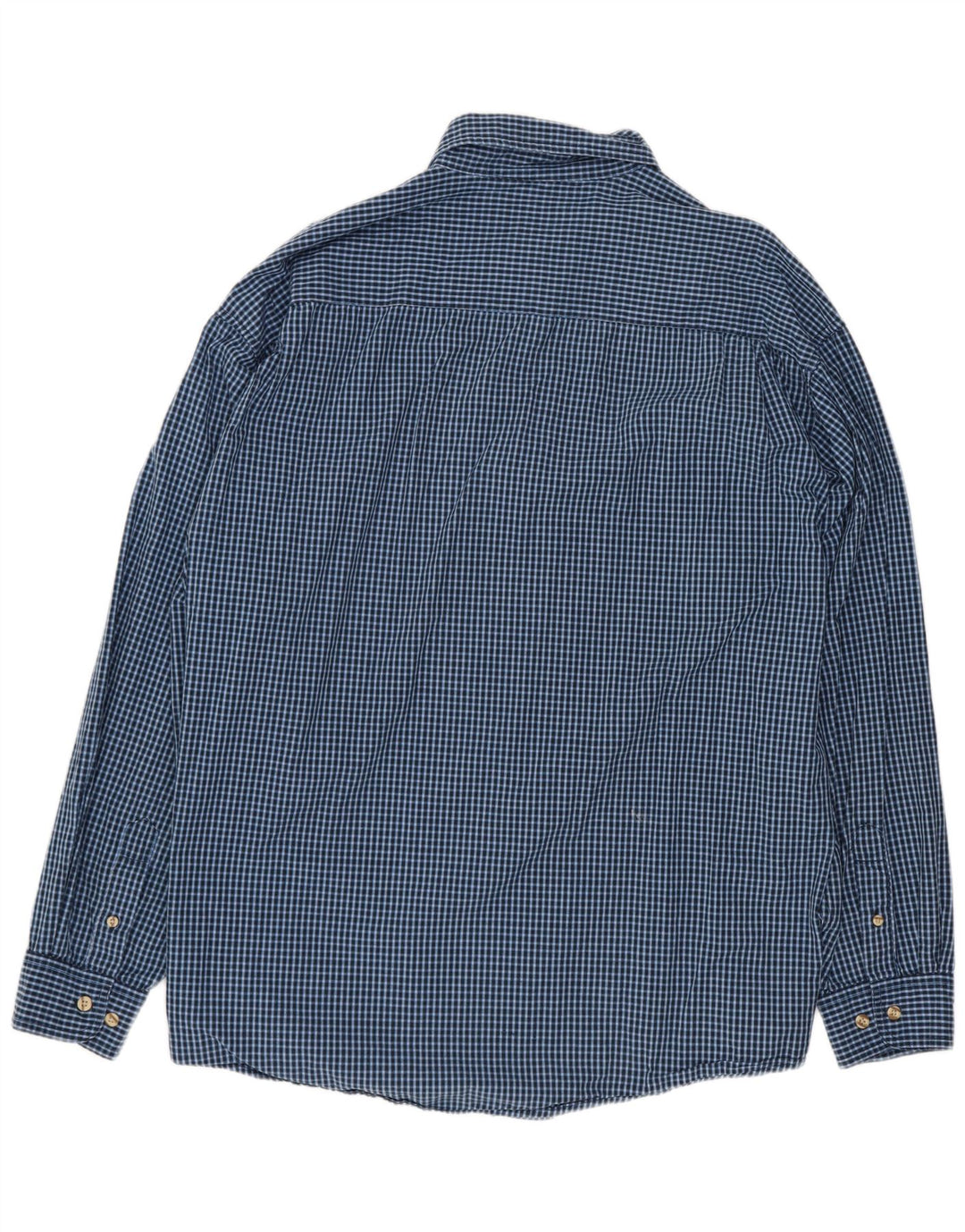 Ανδρικό πουκάμισο Wrangler XL Blue Gingham Cotton