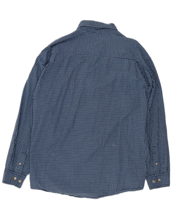 Ανδρικό πουκάμισο Wrangler XL Blue Gingham Cotton