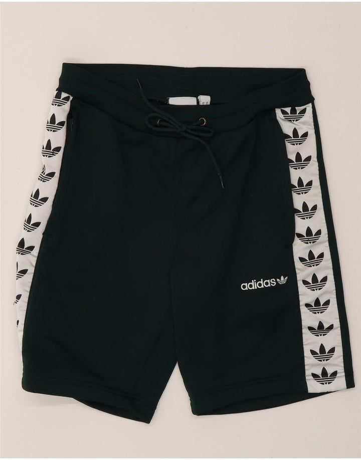 Ανδρικό γραφικό αθλητικό σορτς Adidas Μικρό πράσινο χρώμα πολυεστέρα