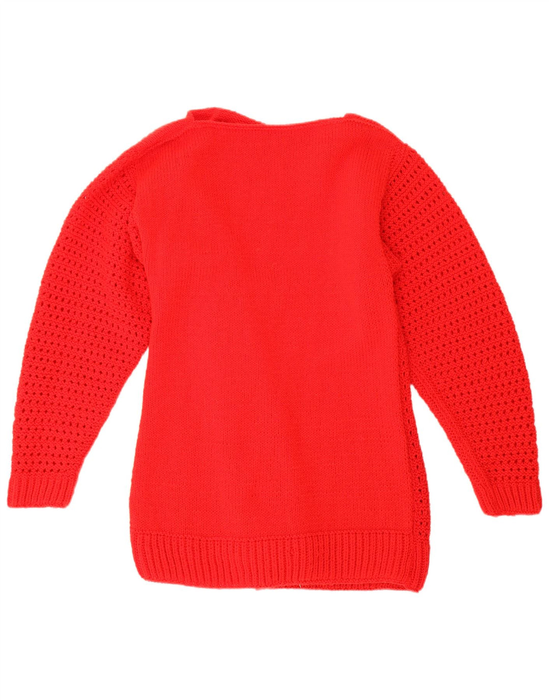 Vintage ανδρικό πουλόβερ με λαιμόκαυμα UK 12 Medium Red