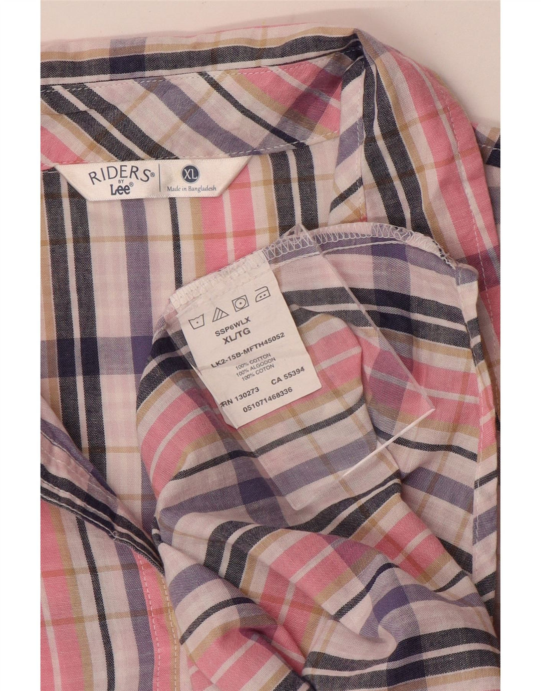 Πουκάμισο LEE Womens Riders Oversized UK 18 XL Πολύχρωμο Check