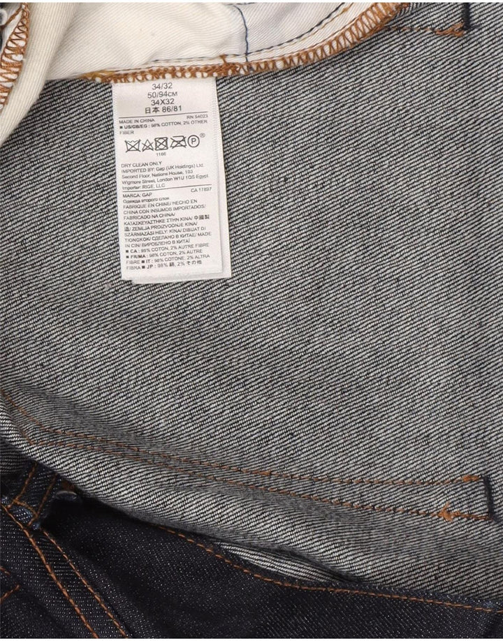 Ανδρικό τζιν Gap Slim W34 L32 Navy Blue Cotton