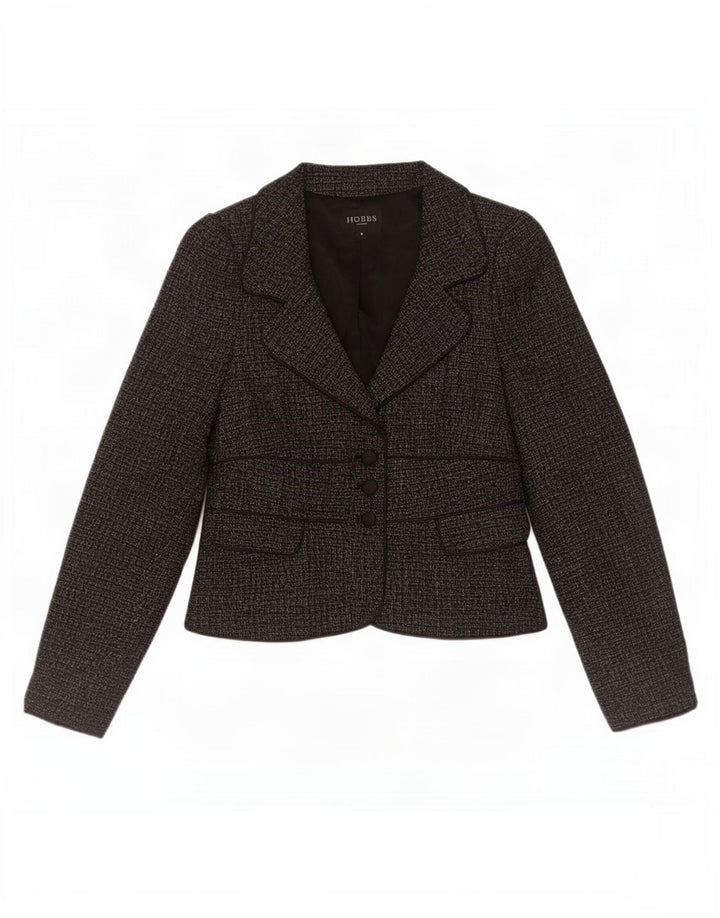Hobbs Γυναικείο σακάκι με 3 κουμπιά UK 8 Small Grey Polyester
