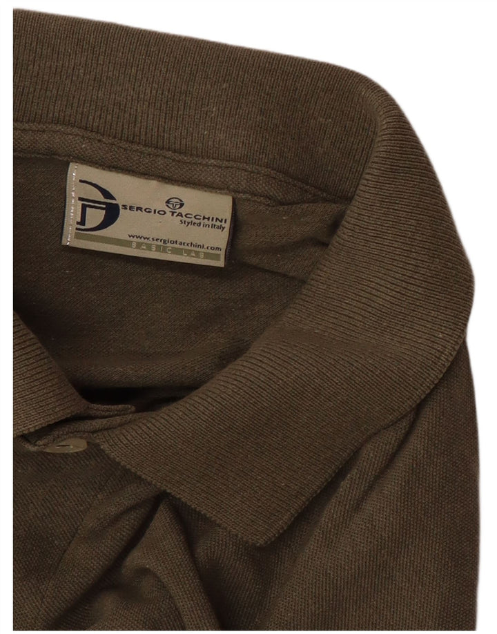 Sergio Tacchini Ανδρικό μπλουζάκι πόλο μεγάλο χακί