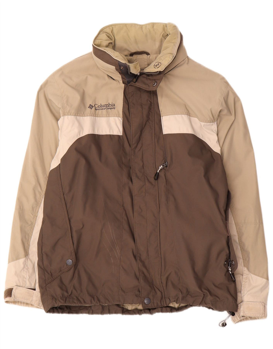 Ανδρικό μπουφάν βροχής Columbia Interchange UK 38 Medium Brown Colorblock Nylon