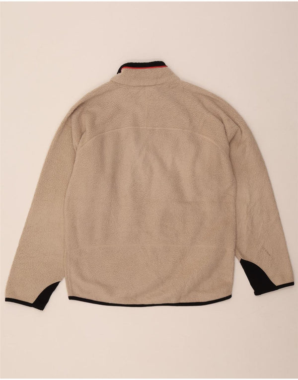 Fila Ανδρικό Fleece Jacket UK 40 Large Beige Colourblock Polyester