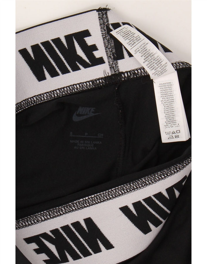 Γυναικεία γραφικά κολάν NIKE UK 8 Small Black Cotton