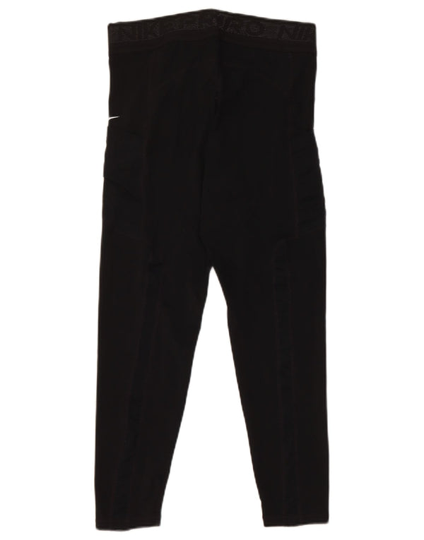 Γυναικεία κολάν Nike Crop UK 12 Medium Black Polyester