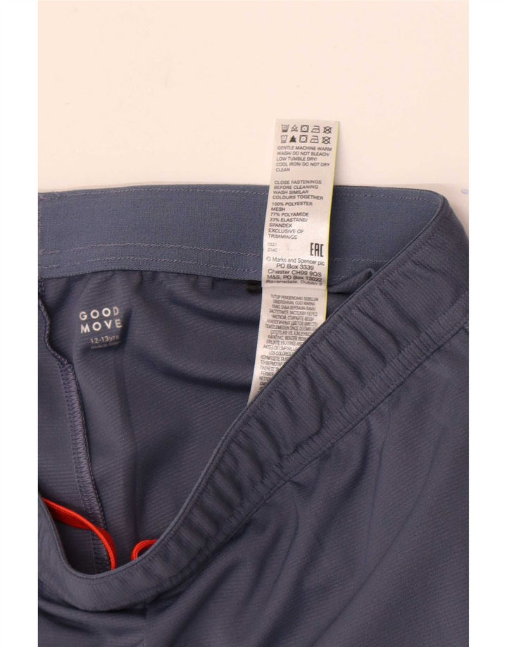 Marks & Spencer Boys Sport σορτς 12-13 ετών Navy Blue Polyester