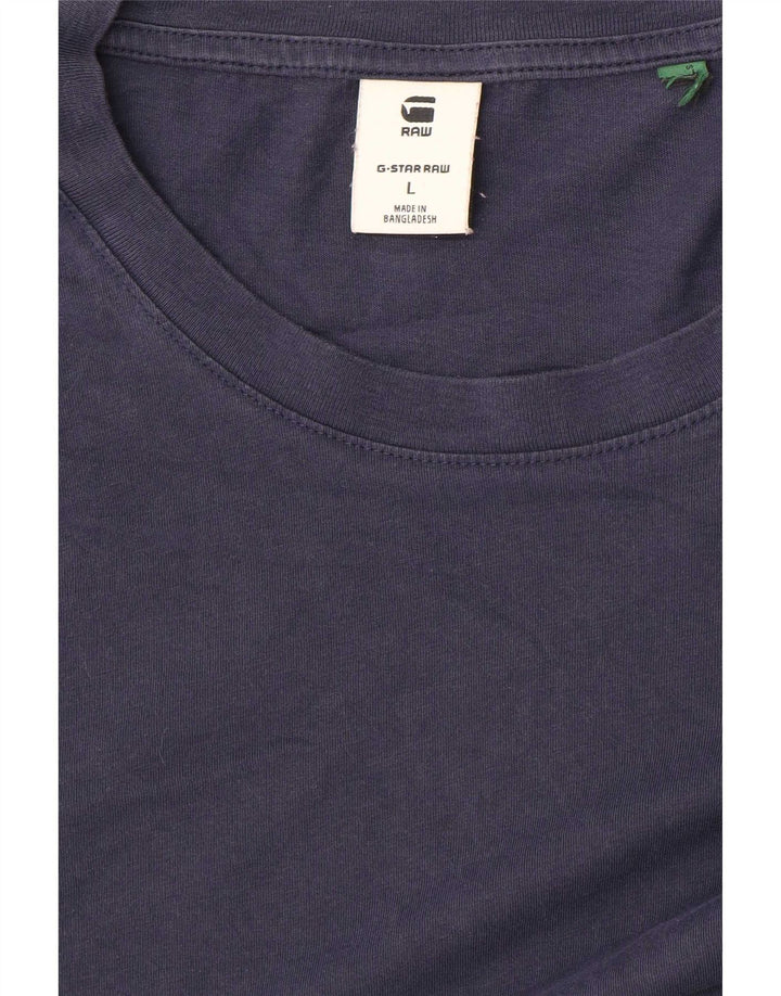 Ανδρικό T-Shirt G-Star Top Large Navy Blue