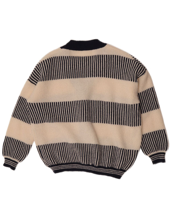 Vintage Γυναικείο πουλόβερ UK 18 XL Navy Blue ριγέ