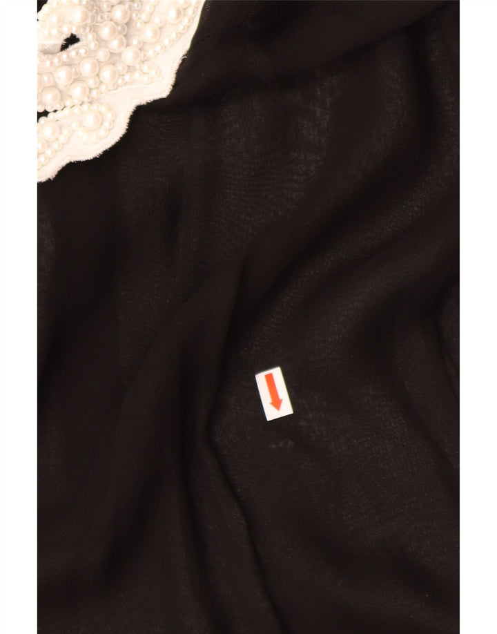 CRISTINA GAVIOLI Γυναικείο φόρεμα See Through A-Line UK 10 Small Black