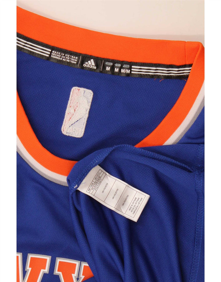 Adidas Mens New York Knicks Graphic Vest Top Medium Blue Polyester
