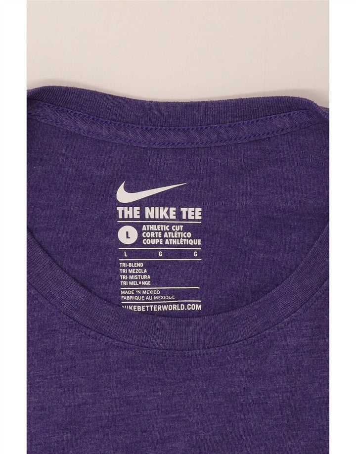 Ανδρικό γραφικό μπλουζάκι Nike τοπ μεγάλο μωβ
