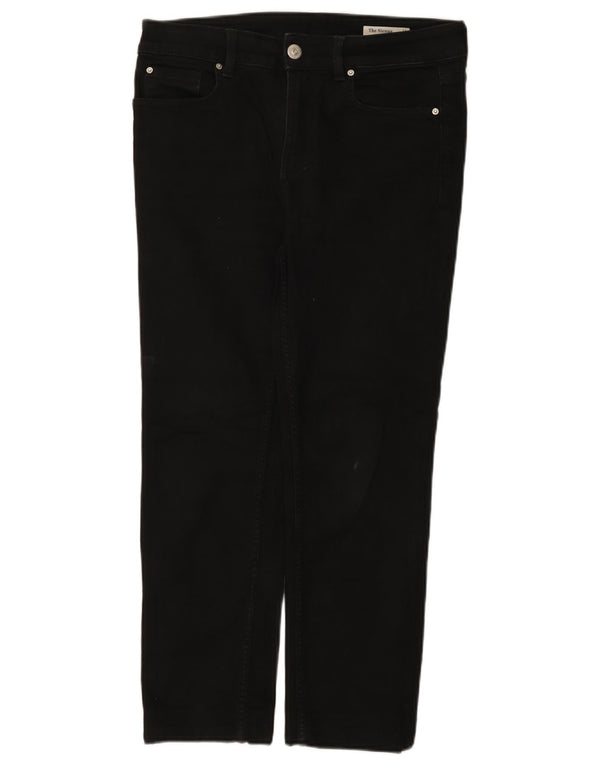 Marks & Spencer Womens The Sienna Cropped Jeans UK 12 Medium W32 L25 Black