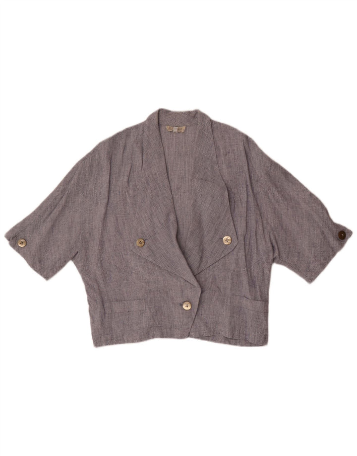 Vintage Γυναικείο Μπουφάν Μπλέιζερ με 1 Κουμπί IT 44 Medium Navy Blue