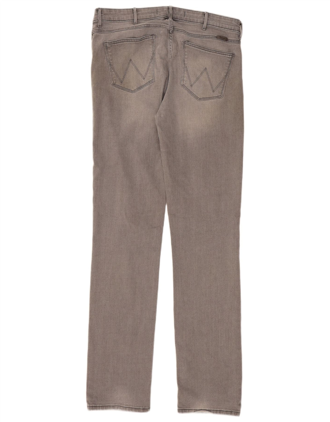 Wrangler Womens Drew Straight Jeans W32 L34 Γκρι βαμβακερό