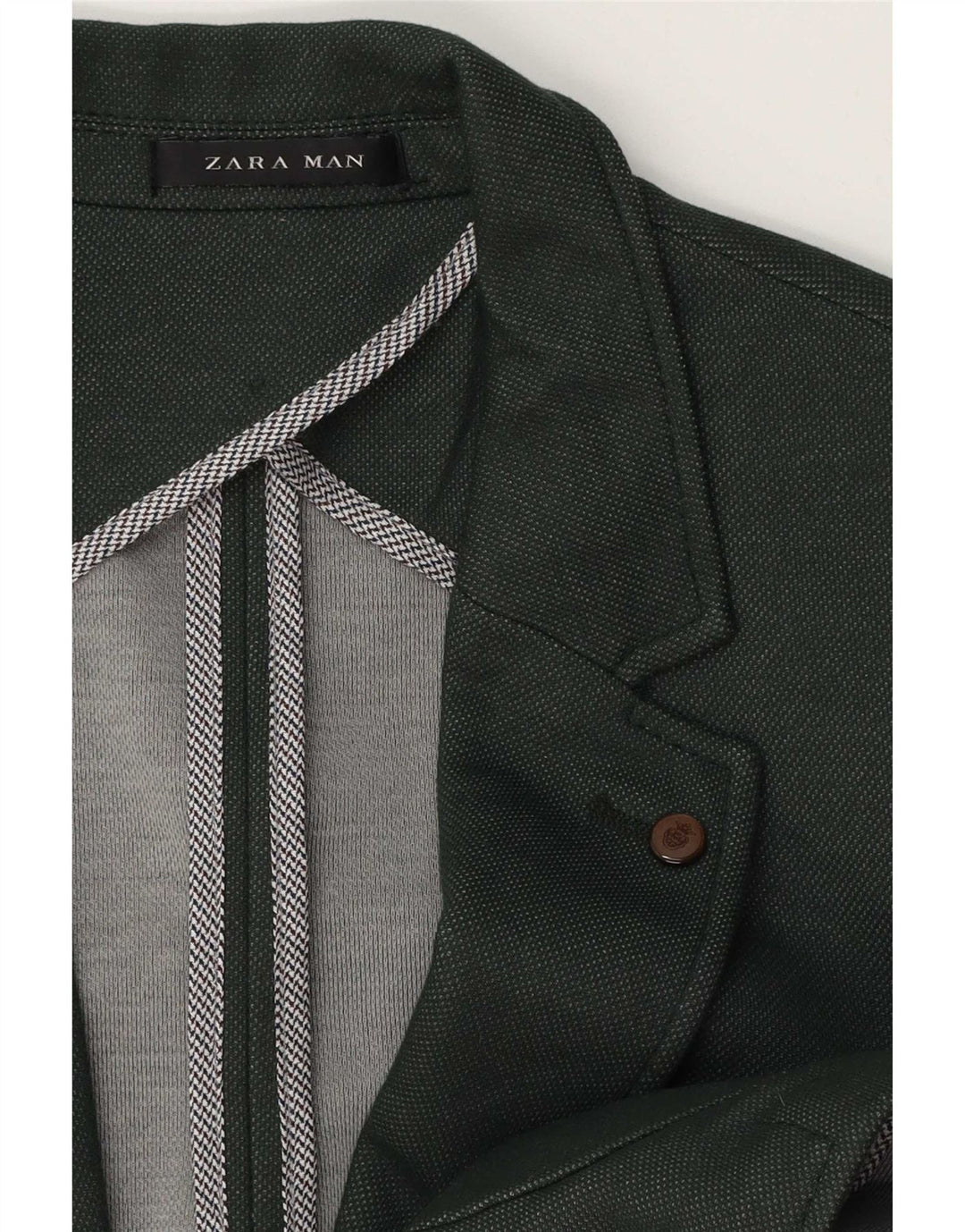 Zara Ανδρικό σακάκι σακάκι με 2 κουμπιά UK 38 Medium Green