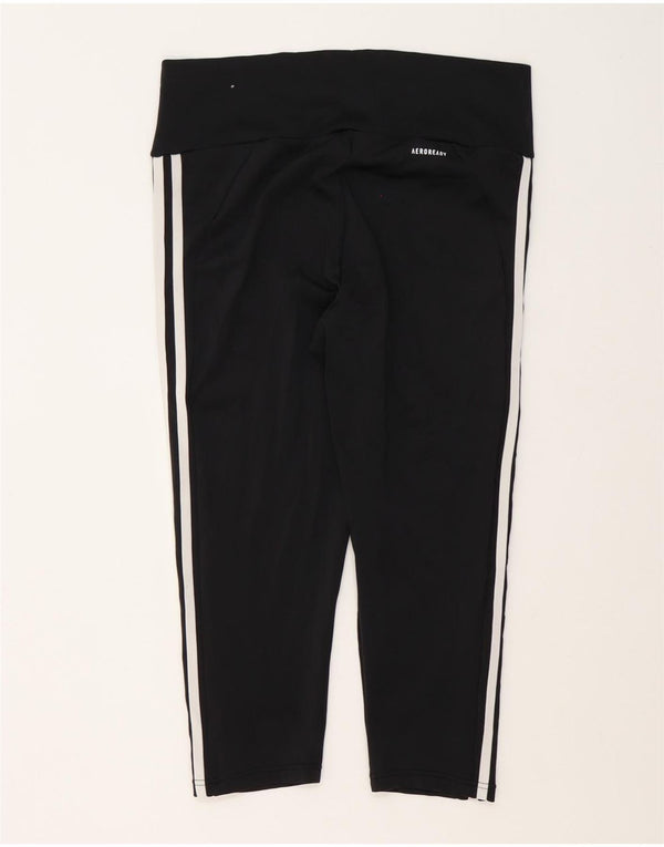Adidas Γυναικεία Aeroready Κάπρι Κολάν UK 16/18 μεγάλο μαύρο πολυεστέρα