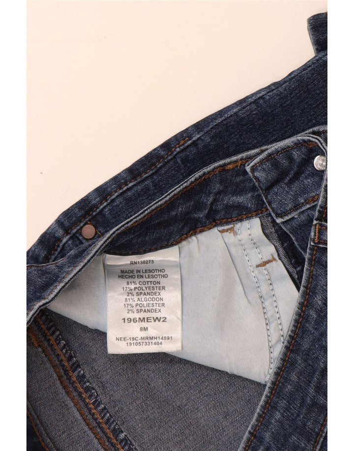 LEE Womens Riders Ψηλόμεσο τζιν σορτς US 8 Medium W28 Μπλε βαμβακερό