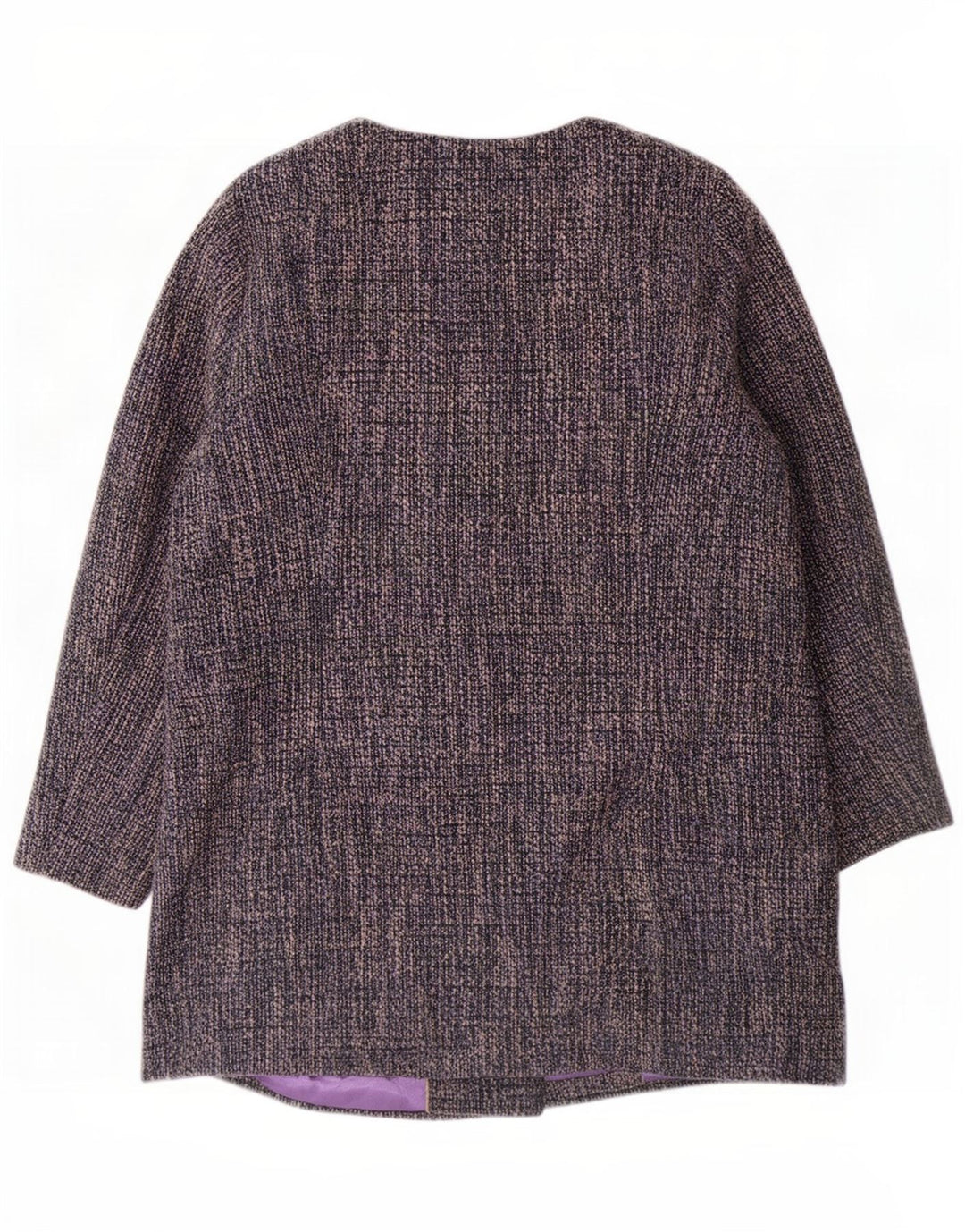Marks & Spencer Γυναικείο Κλασικό Πανωφόρι UK 18 XL Blue Flecked Polyester