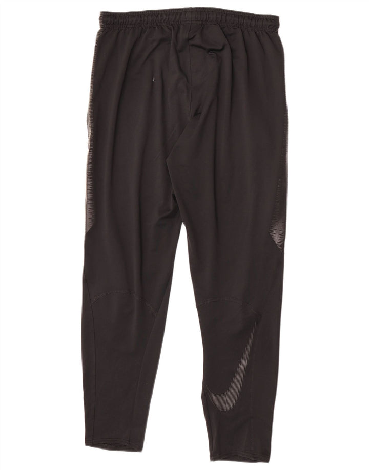 Ανδρικές φόρμες Nike Dri Fit Παντελόνια μεσαίου μαύρου χρώματος πολυεστέρας