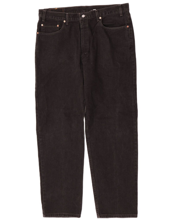 Levi's Mens 550 Relaxed Fit Straight Jeans W40 L32 Μαύρο βαμβακερό