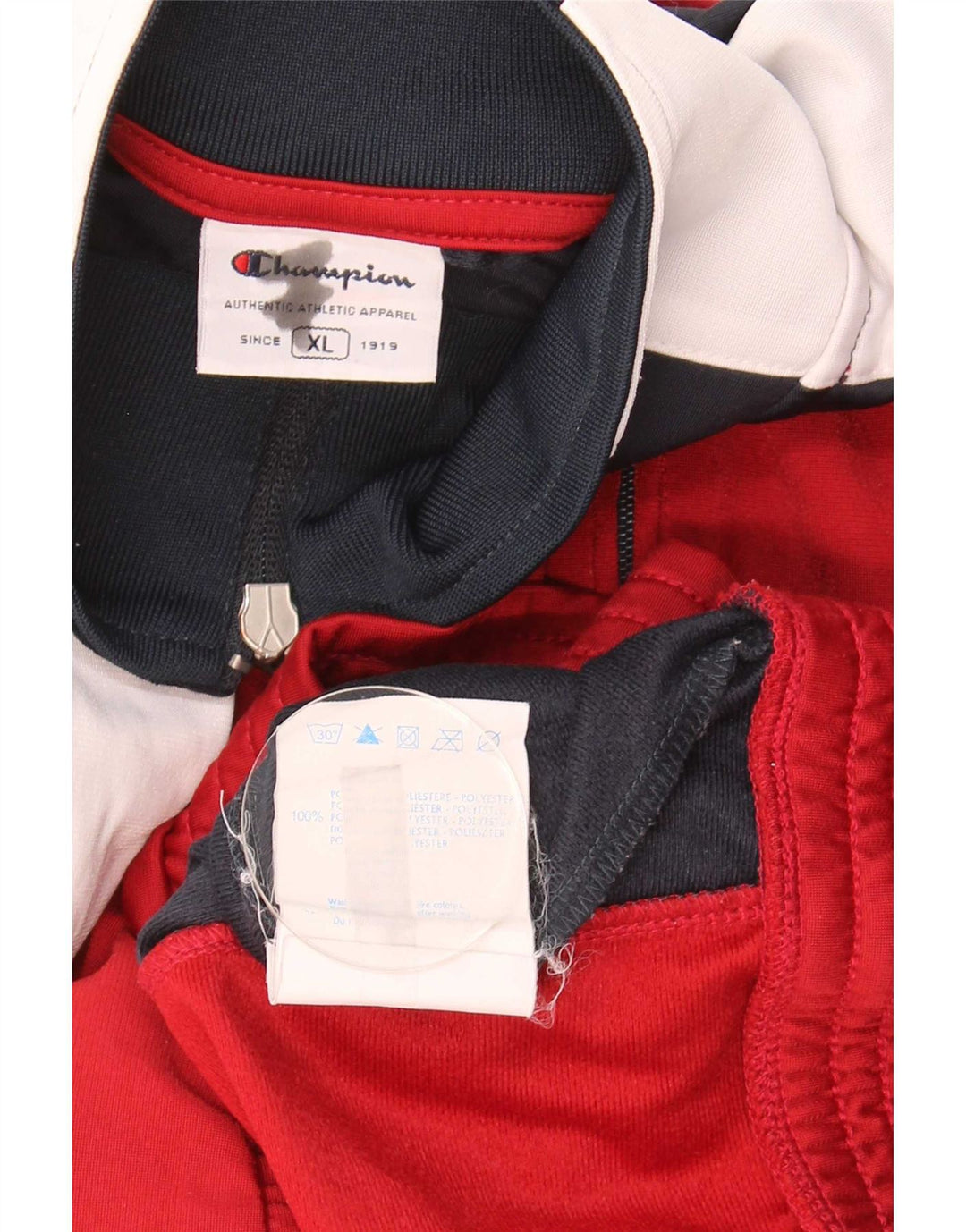 Ανδρική φόρμα Champion Top Jacket XL Red Colourblock Polyester