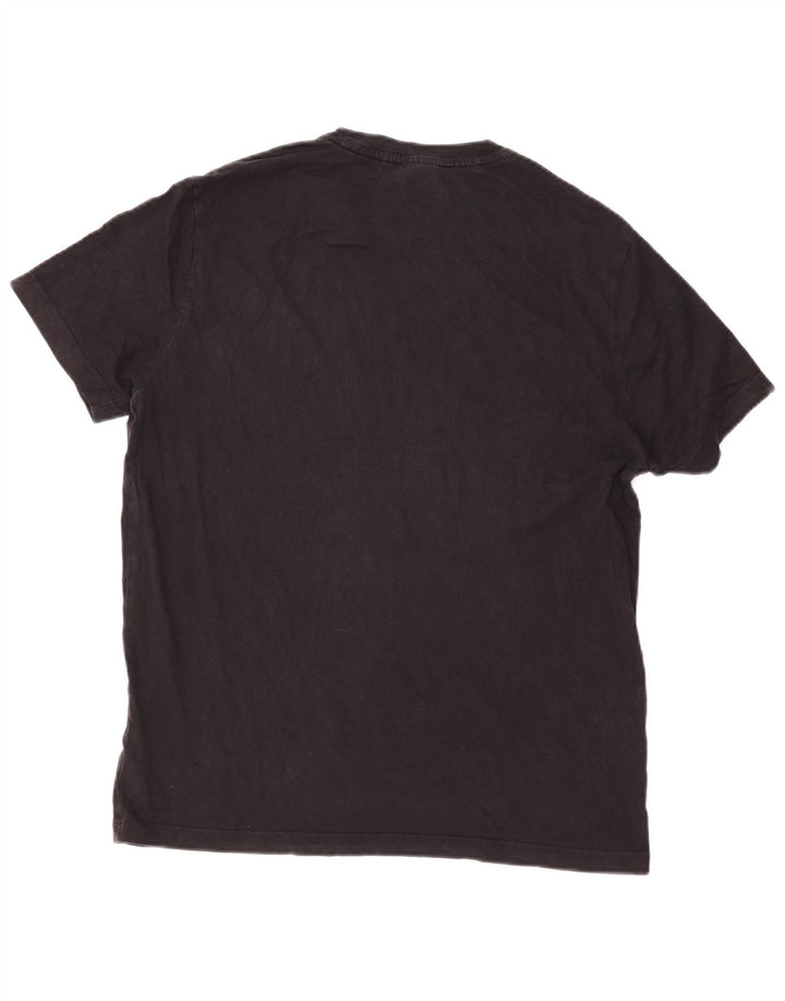 Ανδρικό γραφικό T-Shirt Champion Top μεγάλο μαύρο βαμβακερό